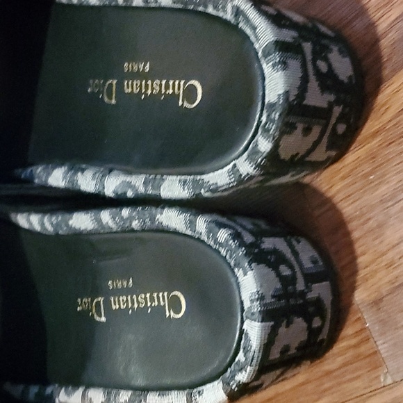 Christian Dior Denim D-way Embroidered Wedge Mules Platform US 10 - Picture 9 of 11